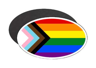 progress flag colors lgbt stickers, magnet