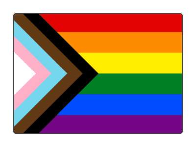 progressive pride flag lgbt colors flag vibrant bright stickers, magnet