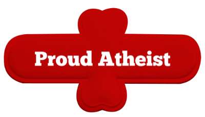 proud atheist disbelief stickers, magnet