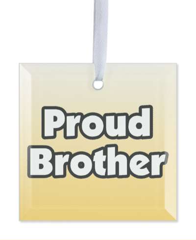 proud brother gradient color stickers, magnet