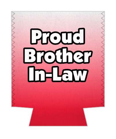 proud brother in law gradient stickers, magnet