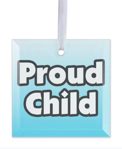 proud child gradient color stickers, magnet
