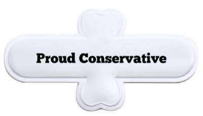 proud conservative right wing stickers, magnet