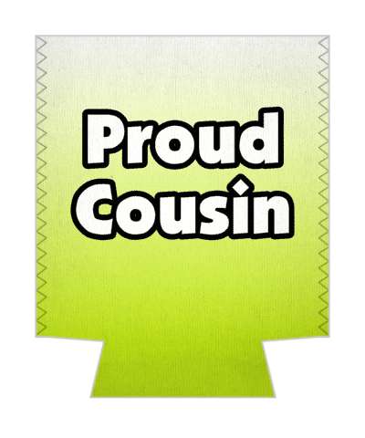 proud cousin gradient stickers, magnet