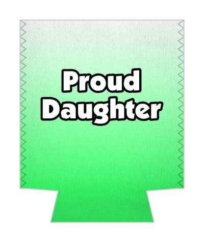 proud daughter gradient stickers, magnet