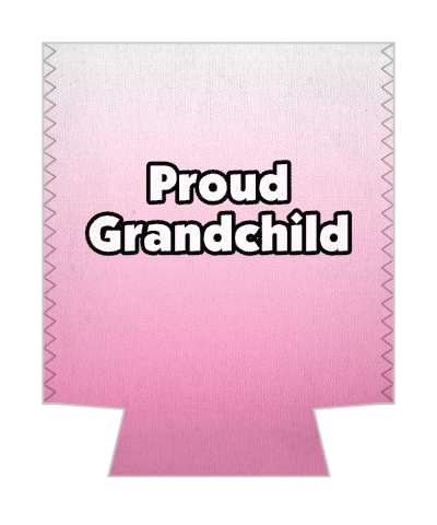 proud grandchild gradient stickers, magnet