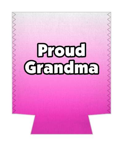 proud grandma gradient stickers, magnet