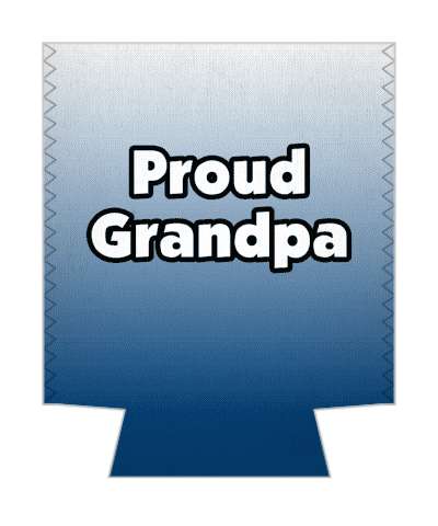 proud grandpa gradient stickers, magnet