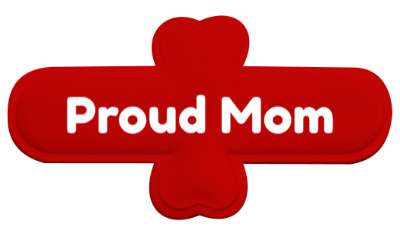 proud mom mommy mama mother stickers, magnet