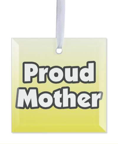 proud mother gradient color stickers, magnet