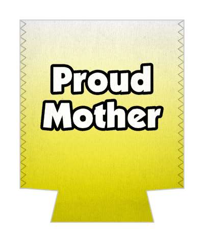 proud mother gradient stickers, magnet