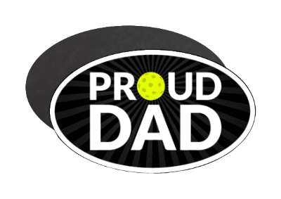 proud pickleball dad parent stickers, magnet