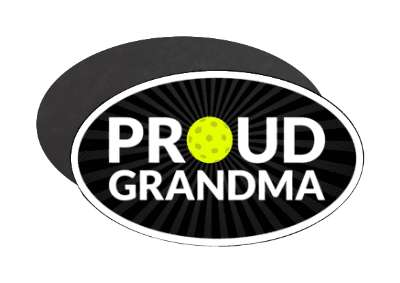 proud pickleball grandma grandparent stickers, magnet