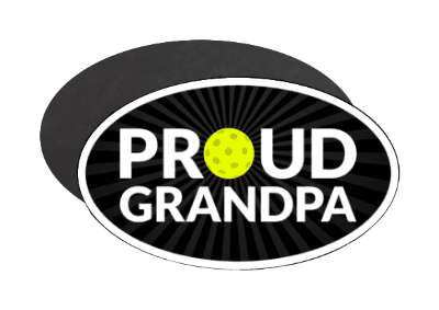proud pickleball grandpa grandparent stickers, magnet