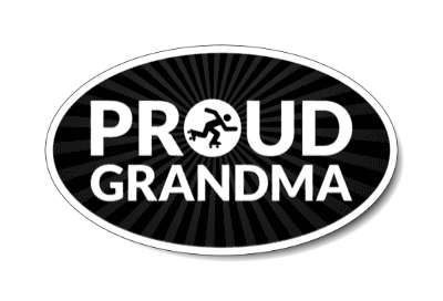 proud roller derby grandma grandparent stickers, magnet
