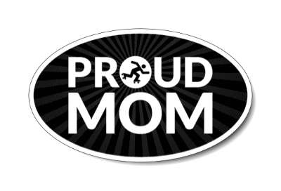 proud roller derby mom parent stickers, magnet