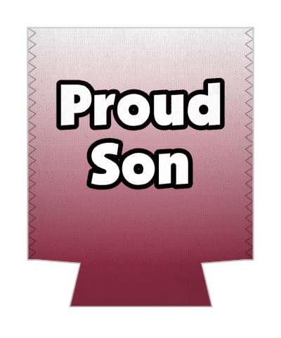 proud son gradient stickers, magnet