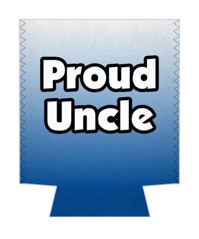 proud uncle gradient stickers, magnet