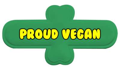 proud vegan cute stickers, magnet