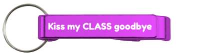 pun kiss my class goodbye graduate punny stickers, magnet