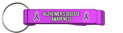 purple awareness ribbon alzheimers disease stickers, magnet