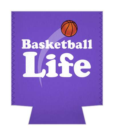 purple basketball life bold stickers, magnet