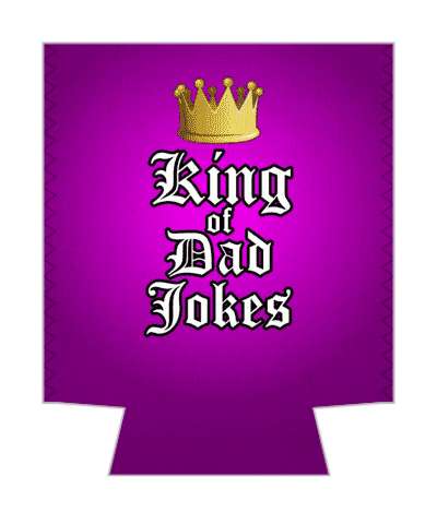 purple crown king of dad jokes classic stickers, magnet