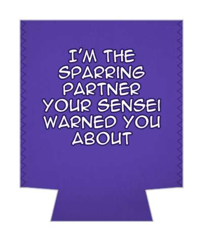 purple im the sparring partner your sensei warned you about stickers, magnet