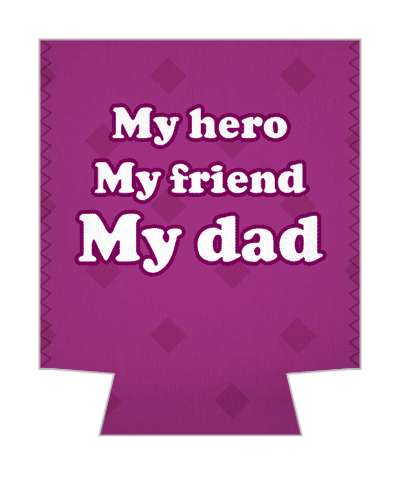 purple my hero my friend my dad stickers, magnet