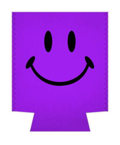 purple smile face classic awesome fun stickers, magnet