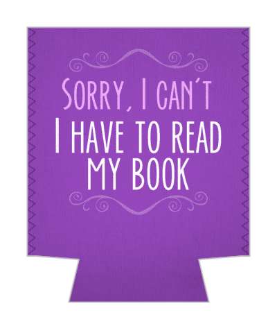 purple sorry i cant i have to read my book stickers, magnet