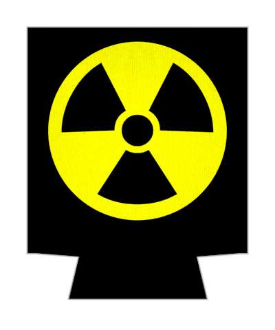 radioactive hazard danger symbol radiation stickers, magnet
