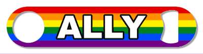 rainbow ally word flag lgbt classic colors group series stickers, magnet