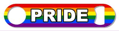 rainbow pride word flag lgbt classic colors group series stickers, magnet