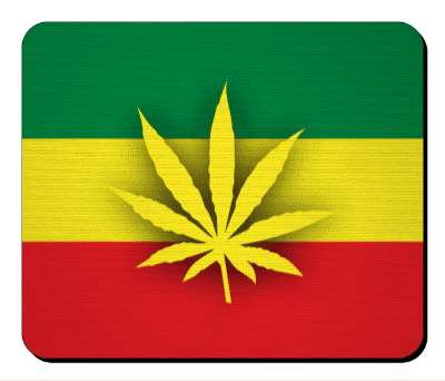 rasta flag weed marijuana green yellow red stickers, magnet