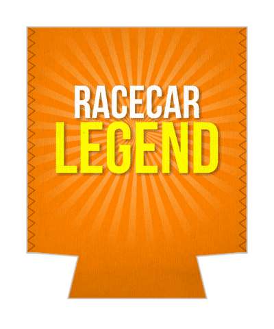 rays orange racecar legend stickers, magnet