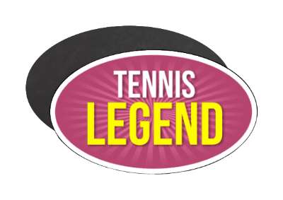 rays purple tennis legend champion player stickers, magnet