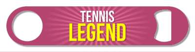 rays tennis legend white yellow purple stickers, magnet