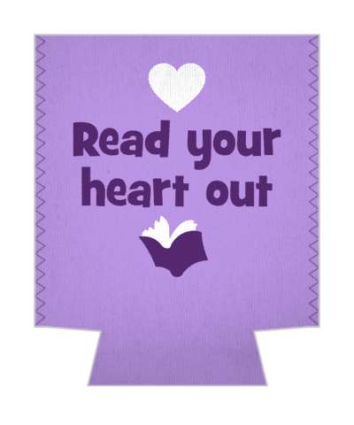 read your heart out book purple stickers, magnet