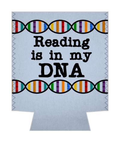 reading is in my dna book reader stickers, magnet