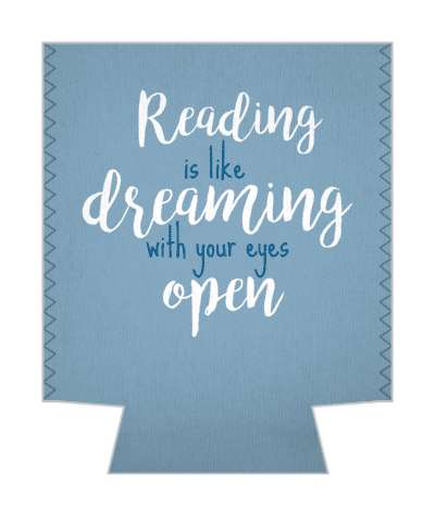 reading is like dreaming with your eyes open inspirational stickers, magnet
