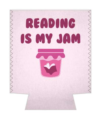 reading is my jam wordplay book in jar stickers, magnet