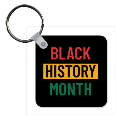 rectangles pan african colors black history month stickers, magnet
