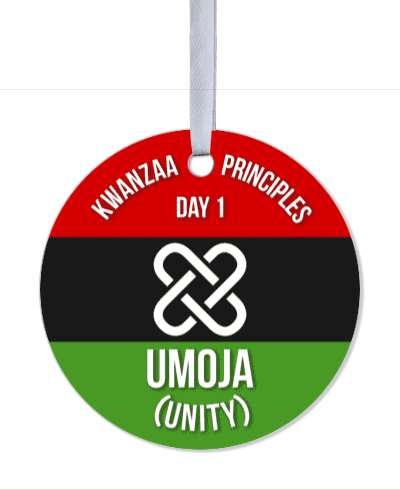 red black green kwanzaa principles day 1 umoja unity stickers, magnet