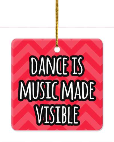 red dance is music made visible chevron stickers, magnet