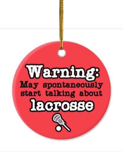 red danger symbol warning may spontaneously start talking about lacrosse stickers, magnet