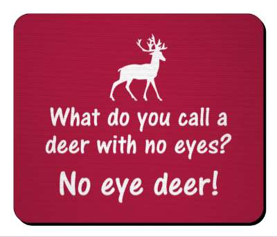 red deer silhouette what do you call a deer with no eyes no eye deer funny wordplay stickers, magnet