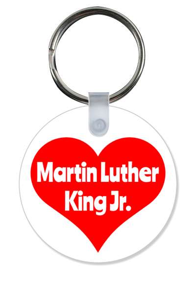 red heart martin luther king jr stickers, magnet