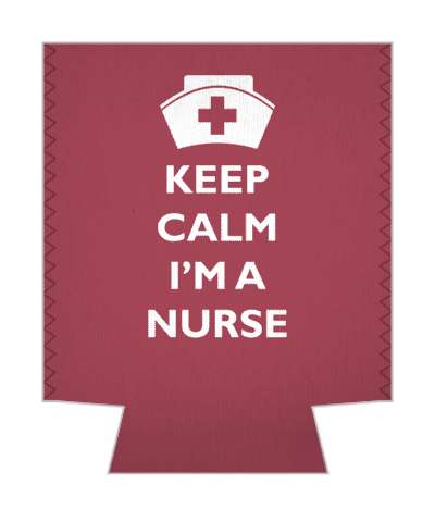 red keep calm im a nurse stickers, magnet
