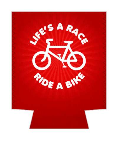 red lifes a race ride a bike bicycle silhouette stickers, magnet